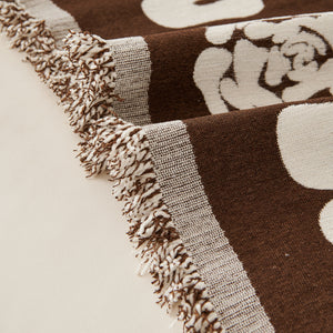 Chenille Houndstooth Sofa Throw Cover, Scratch Proof Cozy Throw Blankets for Couch