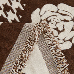 Chenille Houndstooth Sofa Throw Cover, Scratch Proof Cozy Throw Blankets for Couch