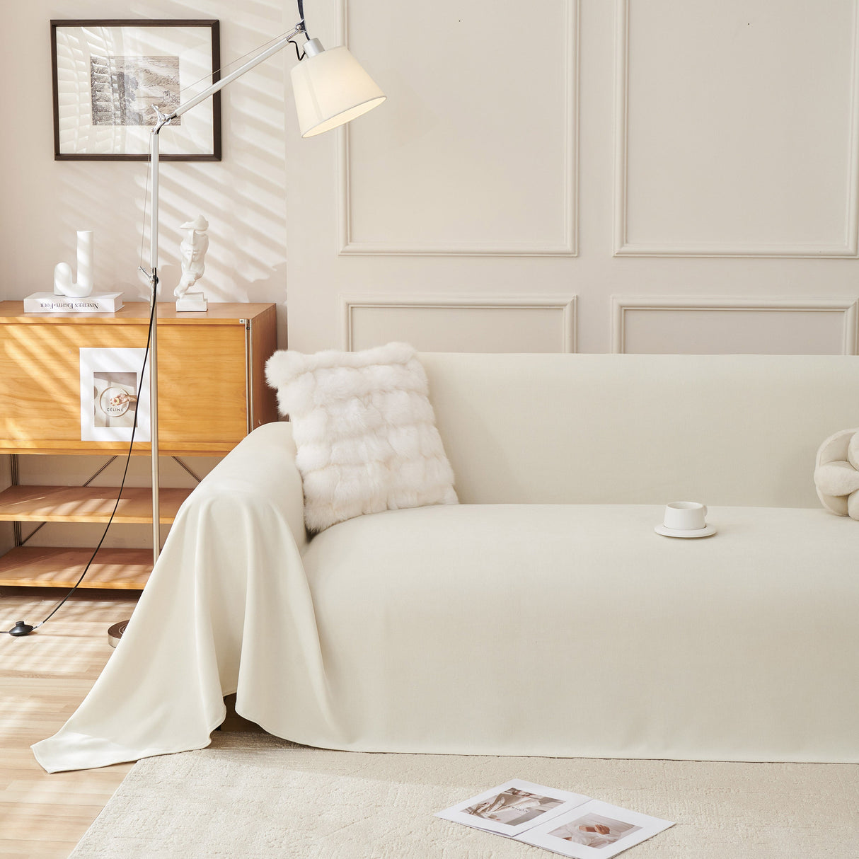 Waterproof Scratch Proof Sofa Protector Throw Blanket, Couch Cover for Pets & Kids