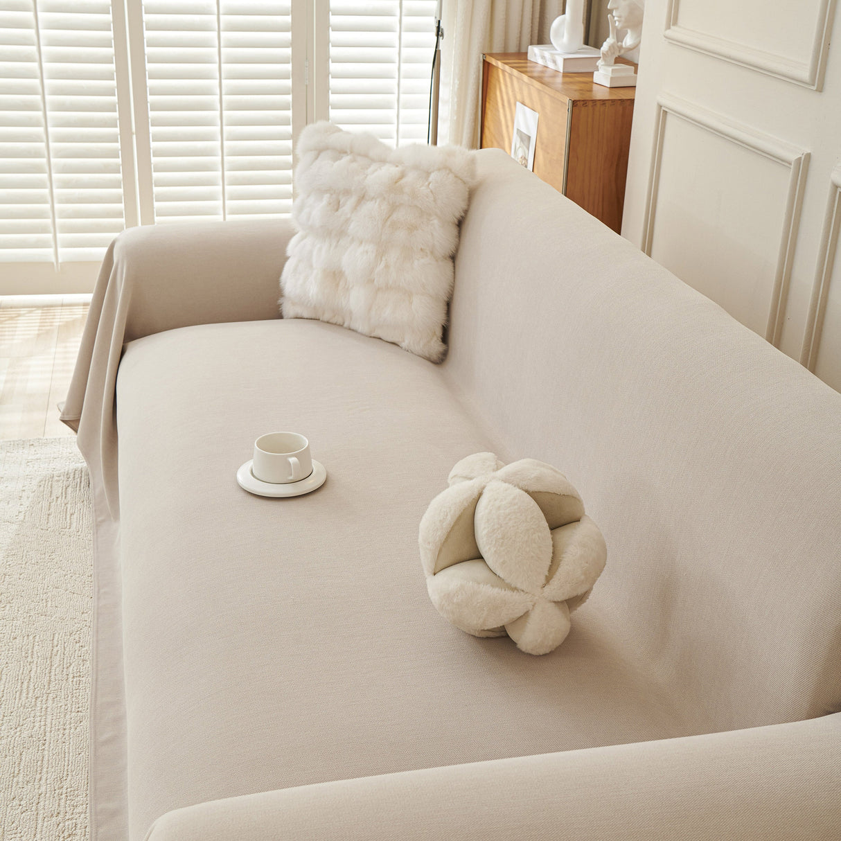 Waterproof Scratch Proof Sofa Protector Throw Blanket, Couch Cover for Pets & Kids