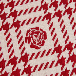 Chenille Houndstooth Sofa Throw Cover, Scratch Proof Cozy Throw Blankets for Couch