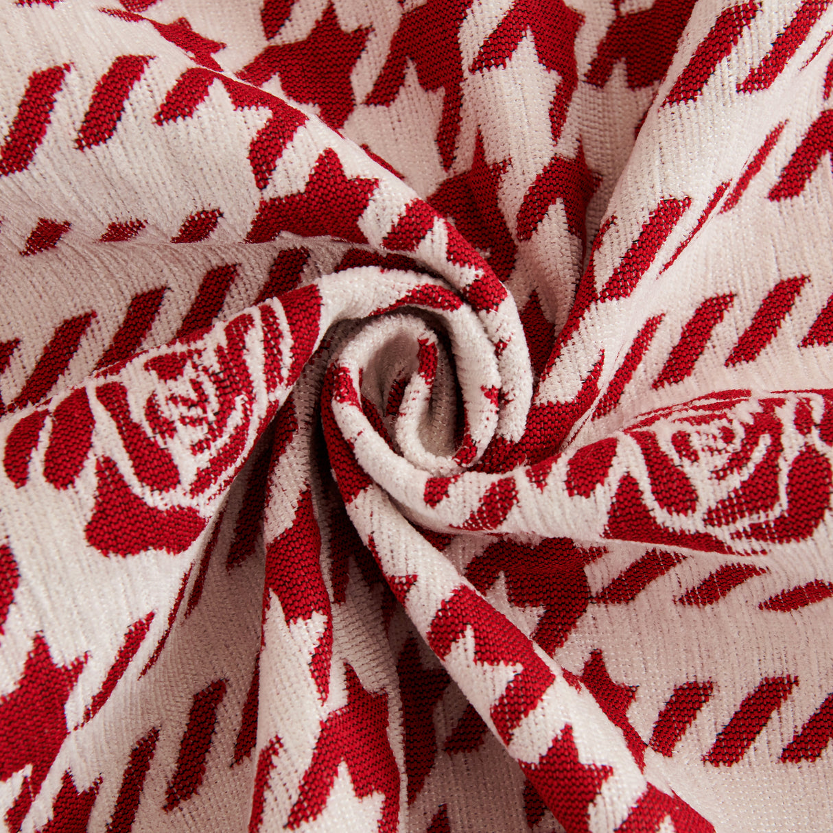 Chenille Houndstooth Sofa Throw Cover, Scratch Proof Cozy Throw Blankets for Couch