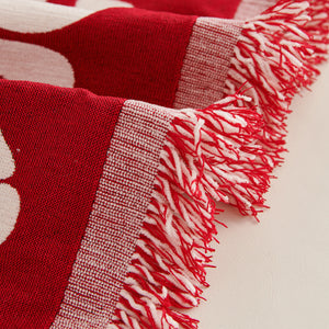 Chenille Houndstooth Sofa Throw Cover, Scratch Proof Cozy Throw Blankets for Couch