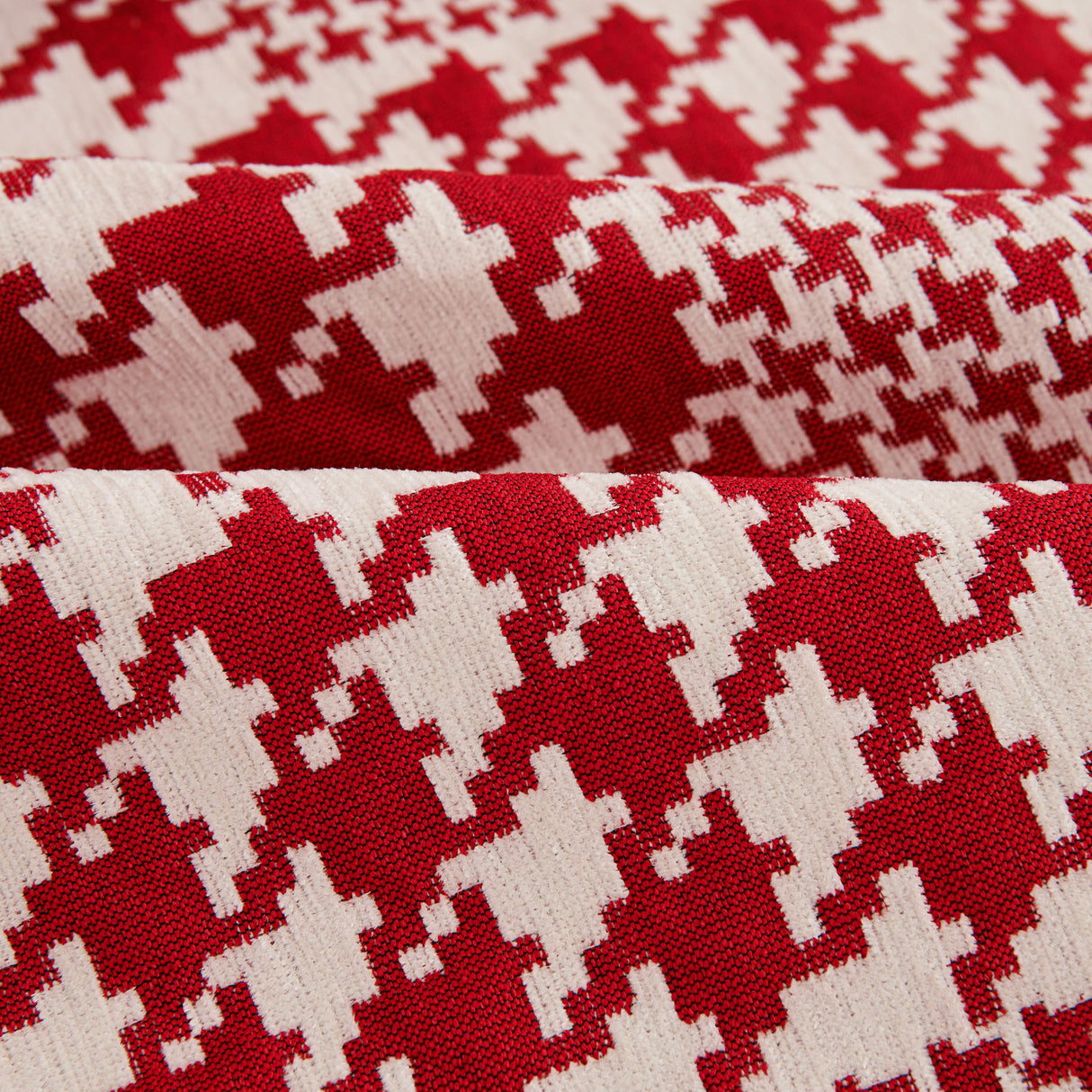 Chenille Houndstooth Couch Cover, Chaise Lounge Blanket Cover, Sectional Couch Scratch Protector