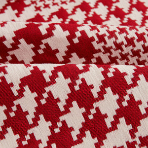 Chenille Houndstooth Couch Cover, Chaise Lounge Blanket Cover, Sectional Couch Scratch Protector