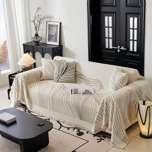 Cozy Striped Sofa Throw Blanket L Shaped Sectional Couch Covers Luxury Throws for Sofas