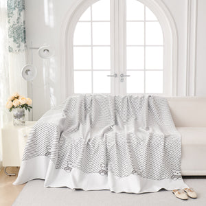 Cool Summer Blanket for Couches Soft Comfy Lightweight Cooling Sofa Blankets Cover