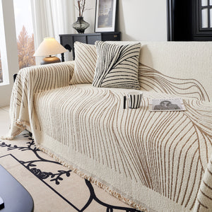 Cozy Striped Sofa Throw Blanket L Shaped Sectional Couch Covers Luxury Throws for Sofas