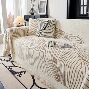 Cozy Striped Sofa Throw Blanket L Shaped Sectional Couch Covers Luxury Throws for Sofas