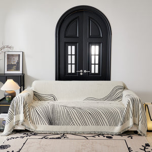 Cozy Striped Sofa Throw Blanket L Shaped Sectional Couch Covers Luxury Throws for Sofas