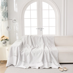 Cool Summer Blanket for Couches Soft Comfy Lightweight Cooling Sofa Blankets Cover