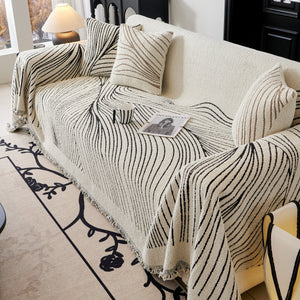 Cozy Striped Sofa Throw Blanket L Shaped Sectional Couch Covers Luxury Throws for Sofas