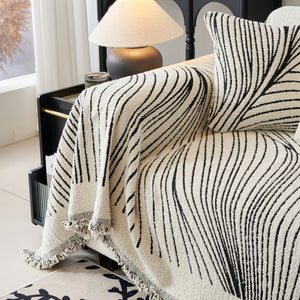 Cozy Striped Sofa Throw Blanket L Shaped Sectional Couch Covers Luxury Throws for Sofas