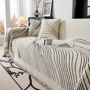 Cozy Striped Sofa Throw Blanket L Shaped Sectional Couch Covers Luxury Throws for Sofas
