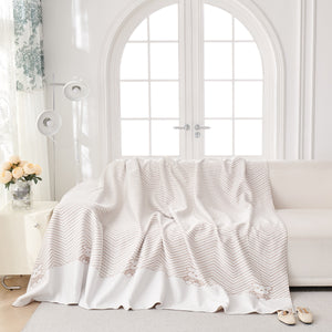 Cool Summer Blanket for Couches Soft Comfy Lightweight Cooling Sofa Blankets Cover