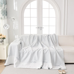 Cool Summer Blanket for Couches Soft Comfy Lightweight Cooling Sofa Blankets Cover