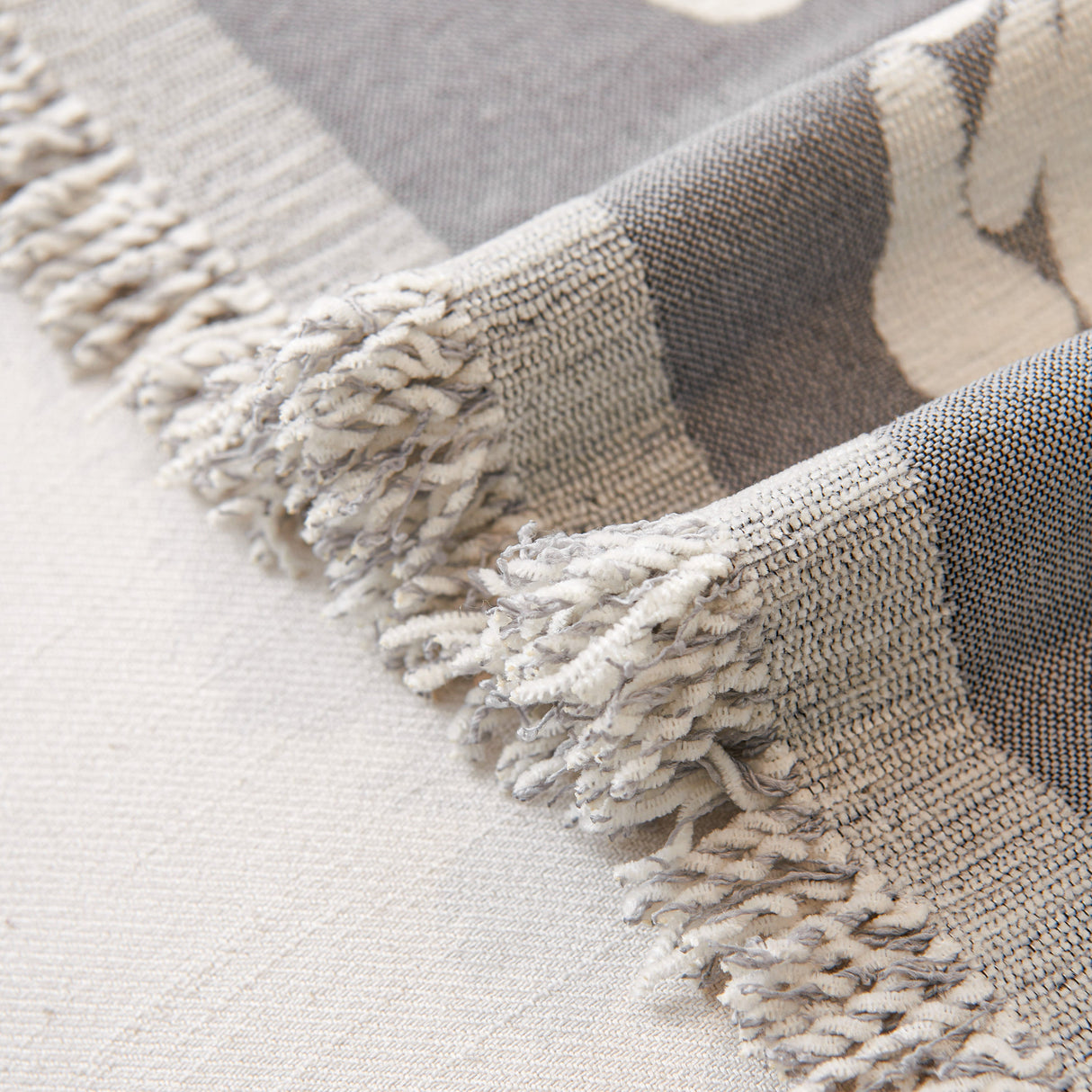 Chenille Houndstooth Sofa Throw Cover, Scratch Proof Cozy Throw Blankets for Couch