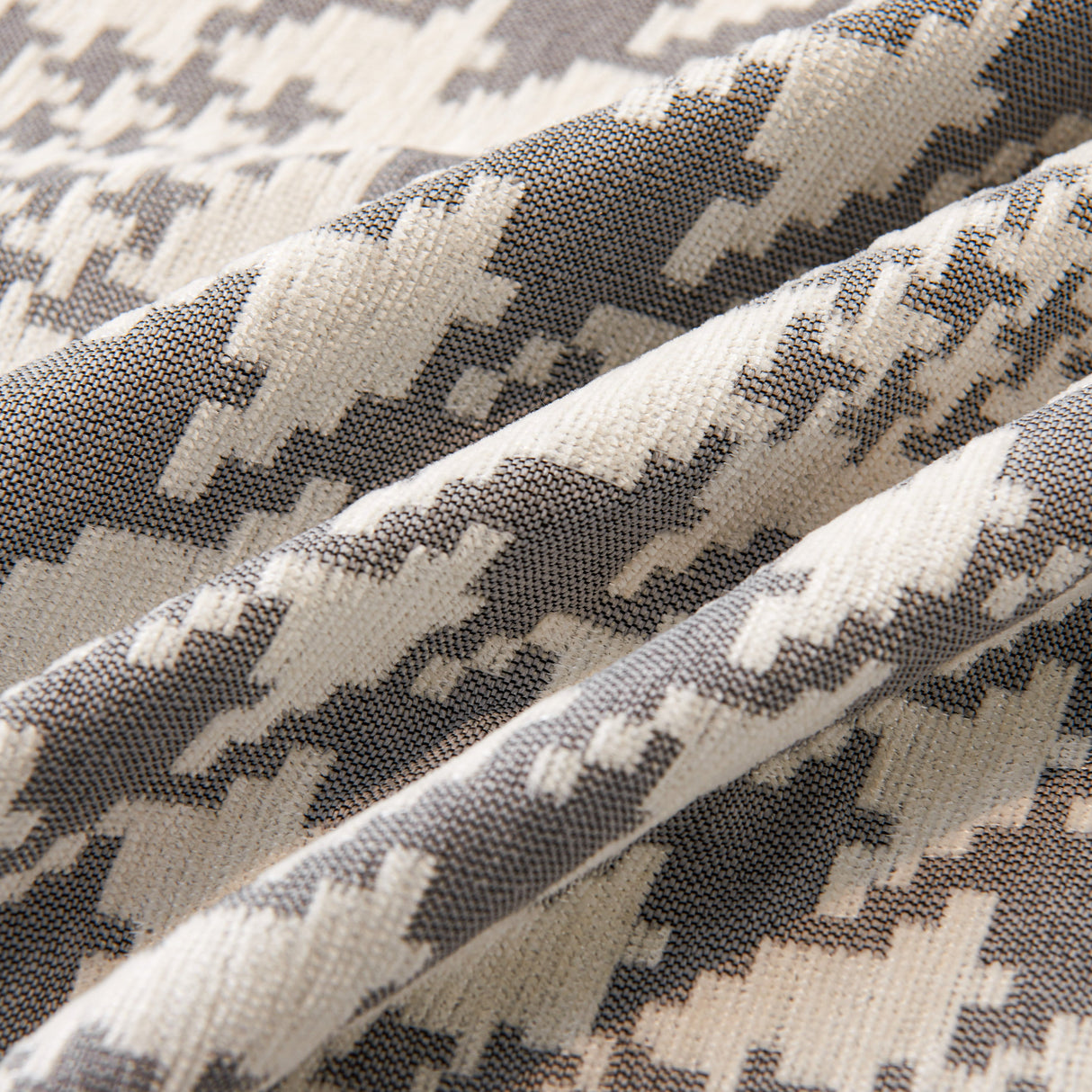 Chenille Houndstooth Couch Cover, Chaise Lounge Blanket Cover, Sectional Couch Scratch Protector