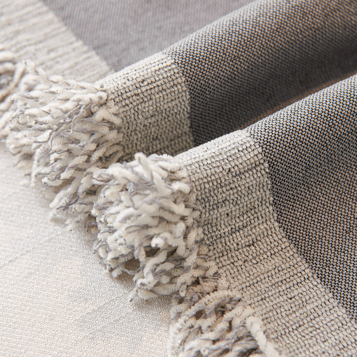 Chenille Houndstooth Couch Cover, Chaise Lounge Blanket Cover, Sectional Couch Scratch Protector