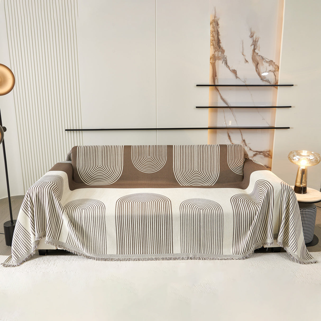 Oversized Sofa Throw Blanket, Couch Protector Throw for Stylish Home Protection