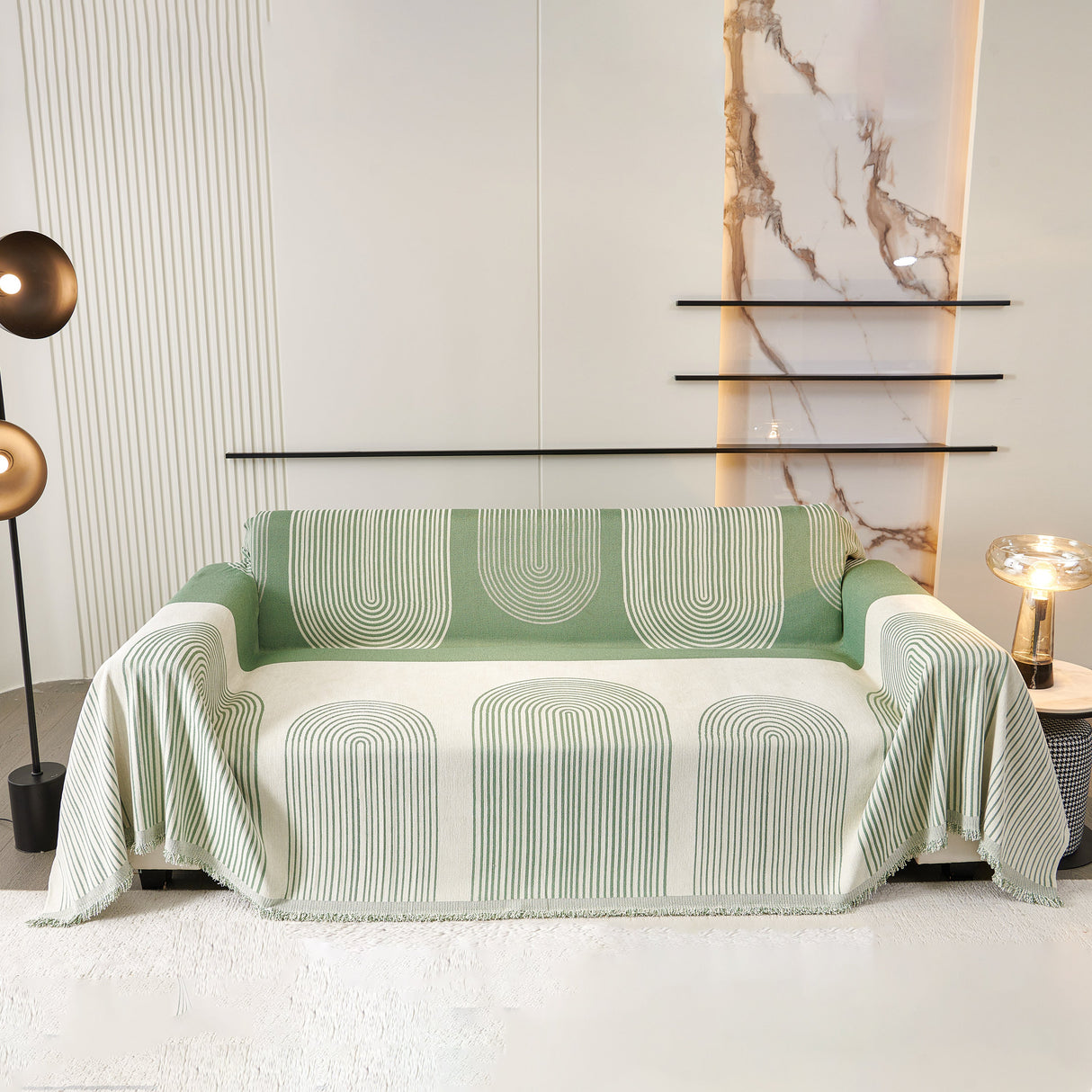 Oversized Sofa Throw Blanket, Couch Protector Throw for Stylish Home Protection