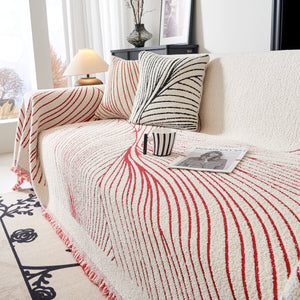 Cozy Striped Sofa Throw Blanket L Shaped Sectional Couch Covers Luxury Throws for Sofas