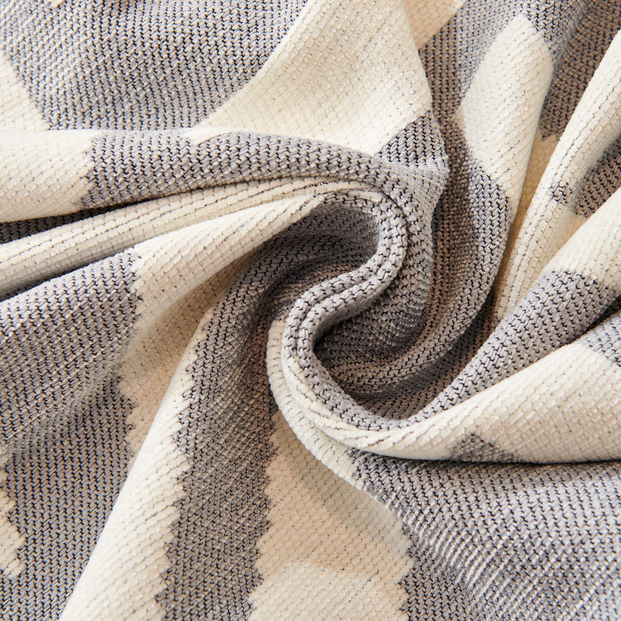 Chenille Geometric Sofa Throw Blanket, Boho Washable Furniture Throw Covers for Sofa