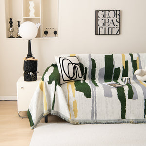 Colorful Chenille Sofa Throw Cover, Fashionable Soft Washable Couch Protector, Sectional Sofa Covers