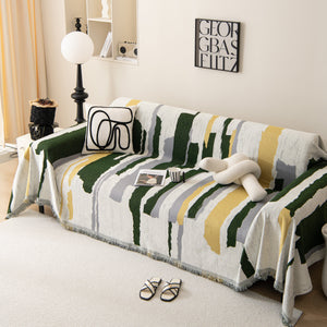 Colorful Chenille Sofa Throw Cover, Fashionable Soft Washable Couch Protector, Sectional Sofa Covers