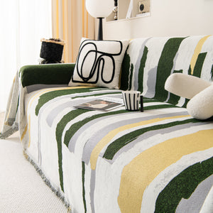 Colorful Chenille Sofa Throw Cover, Fashionable Soft Washable Couch Protector, Sectional Sofa Covers