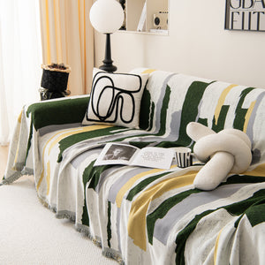 Colorful Chenille Sofa Throw Cover, Fashionable Soft Washable Couch Protector, Sectional Sofa Covers