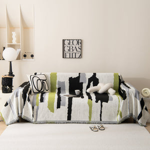 Colorful Chenille Sofa Throw Cover, Fashionable Soft Washable Couch Protector, Sectional Sofa Covers