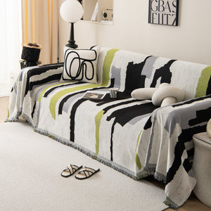 Colorful Chenille Sofa Throw Cover, Fashionable Soft Washable Couch Protector, Sectional Sofa Covers