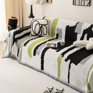 Colorful Chenille Sofa Throw Cover, Fashionable Soft Washable Couch Protector, Sectional Sofa Covers