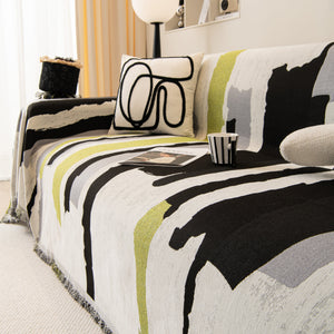 Colorful Chenille Sofa Throw Cover, Fashionable Soft Washable Couch Protector, Sectional Sofa Covers