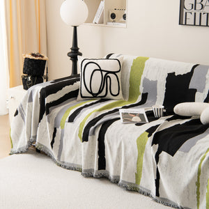 Colorful Chenille Sofa Throw Cover, Fashionable Soft Washable Couch Protector, Sectional Sofa Covers