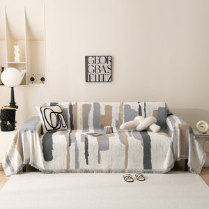 Colorful Chenille Sofa Throw Cover, Fashionable Soft Washable Couch Protector, Sectional Sofa Covers