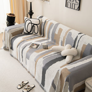 Colorful Chenille Sofa Throw Cover, Fashionable Soft Washable Couch Protector, Sectional Sofa Covers