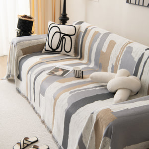 Colorful Chenille Sofa Throw Cover, Fashionable Soft Washable Couch Protector, Sectional Sofa Covers