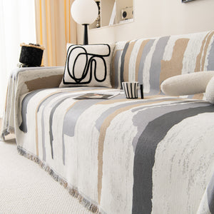 Colorful Chenille Sofa Throw Cover, Fashionable Soft Washable Couch Protector, Sectional Sofa Covers