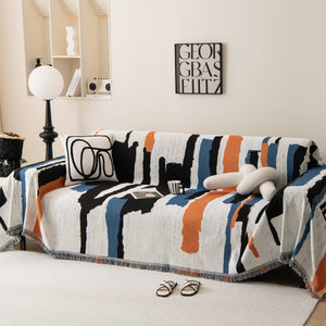 Colorful Chenille Sofa Throw Cover, Fashionable Soft Washable Couch Protector, Sectional Sofa Covers