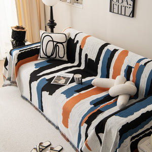 Colorful Chenille Sofa Throw Cover, Fashionable Soft Washable Couch Protector, Sectional Sofa Covers