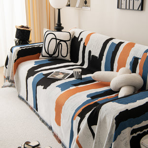 Colorful Chenille Sofa Throw Cover, Fashionable Soft Washable Couch Protector, Sectional Sofa Covers