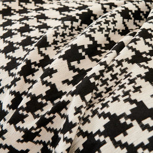 Chenille Houndstooth Couch Cover, Chaise Lounge Blanket Cover, Sectional Couch Scratch Protector