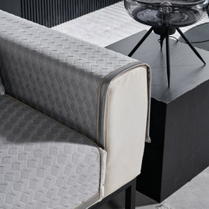 Geometric 3D Sofa Cover, Non-Slip Couch Protector for Seat, Backrest & Armrest