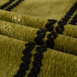 Boho Couch Throw Blanket with Textured Stripes, Sofa Cover for Living Room Decor