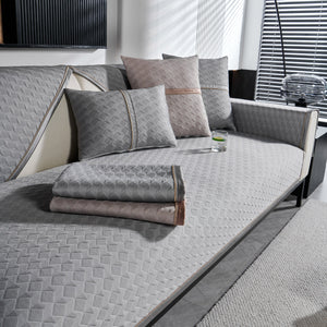 Geometric 3D Sofa Cover, Non-Slip Couch Protector for Seat, Backrest & Armrest