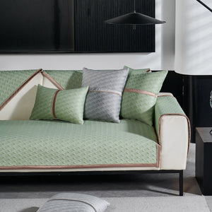 Geometric 3D Sofa Cover, Non-Slip Couch Protector for Seat, Backrest & Armrest