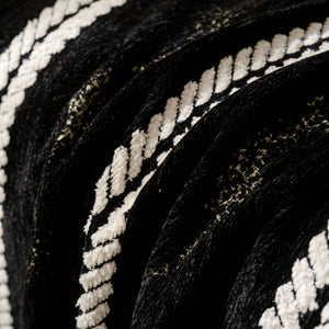 Boho Couch Throw Blanket with Textured Stripes, Sofa Cover for Living Room Decor