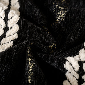 Boho Couch Throw Blanket with Textured Stripes, Sofa Cover for Living Room Decor